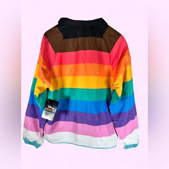 NWT Disney Pride Mickey Mouse 3/4 Zip Pullover Jacket - Picture 3 of 10